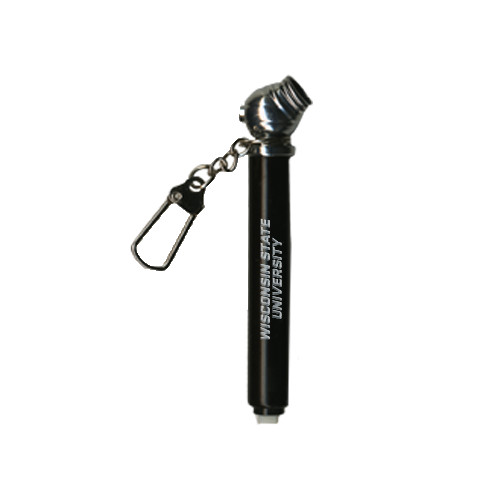Mini Black Tire Gauge/Keychain-Athletic Wordmark Engraved