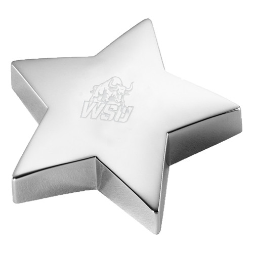 Silver Star Paperweight-Official Logo Engraved