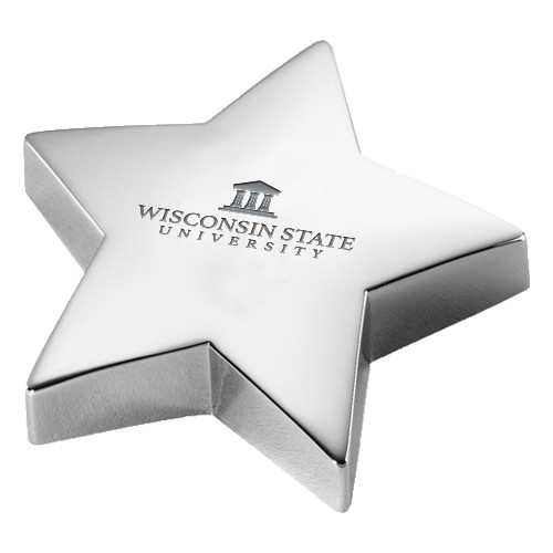 Silver Star Paperweight-University Mark Engraved