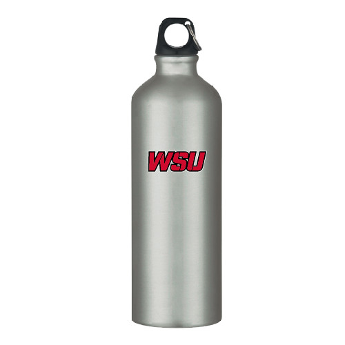Venture Aluminum Silver Bike Bottle 26oz-WSU