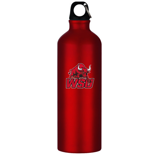 Venture Aluminum Red Bike Bottle 26oz-Official Logo