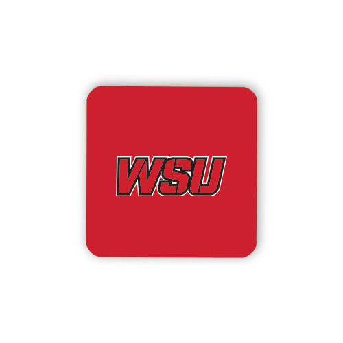 Hardboard Coaster w/Cork Backing-WSU