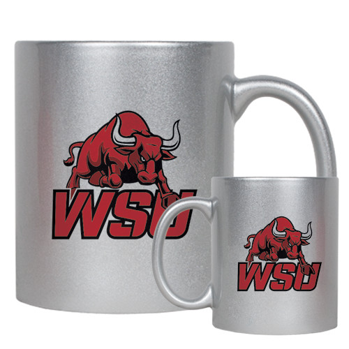 Full Color Silver Metallic Mug 11oz-Official Logo