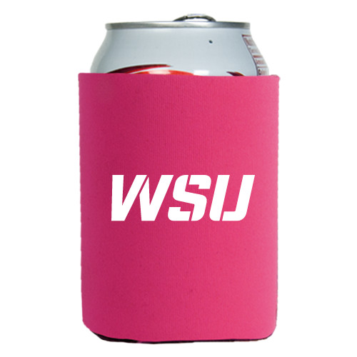 Neoprene Hot Pink Can Holder-WSU