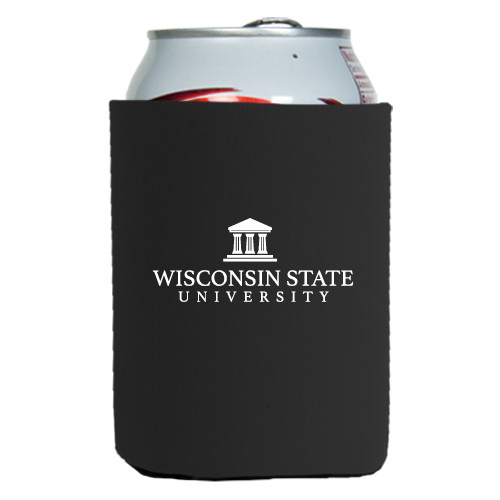 Neoprene Black Can Holder-University Mark