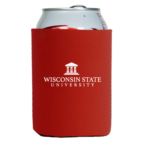 Neoprene Red Can Holder-University Mark