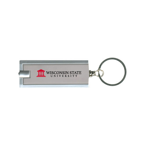Turbo Silver Flashlight Key Holder-University Wordmark