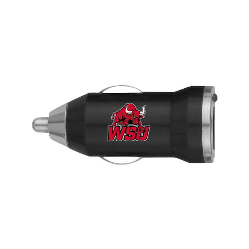 On the Go Black Car Charger-Official Logo