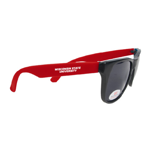 Red Sunglasses-Athletic Wordmark