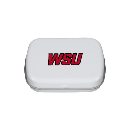 White Rectangular Peppermint Tin-WSU