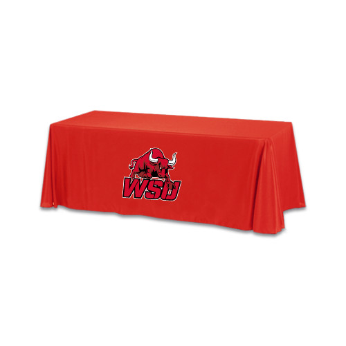 Red 6 foot Table Throw-Official Logo