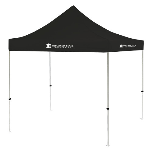 9 ft x 9 ft Black Tent-University Wordmark