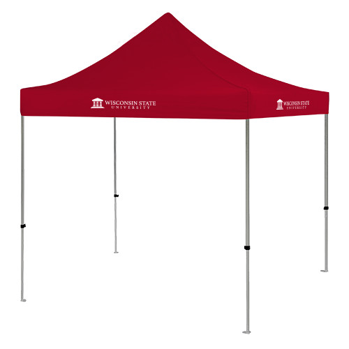 9 ft x 9 ft Red Tent-University Wordmark