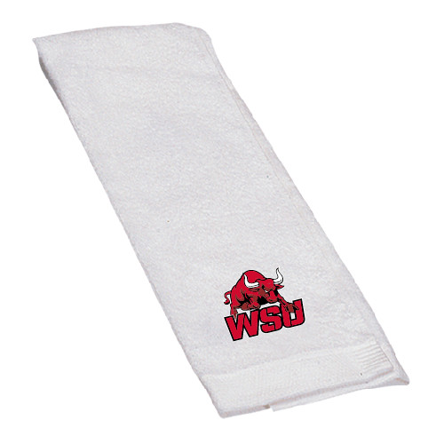 White Golf Towel-Official Logo