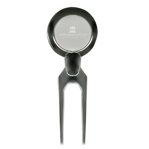 Silver Divot Tool/Ball Marker-University Mark Engraved