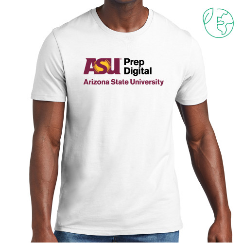  Allmade White Organic Cotton Tee - ASU Prep Digital