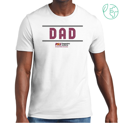  Allmade White Organic Cotton Tee - ASU Preparatory Academy Dad