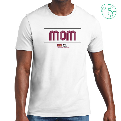  Allmade White Organic Cotton Tee - ASU Prep Digital Mom