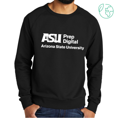  Allmade Black Organic French Terry Crewneck Sweatshirt - ASU Prep Digital