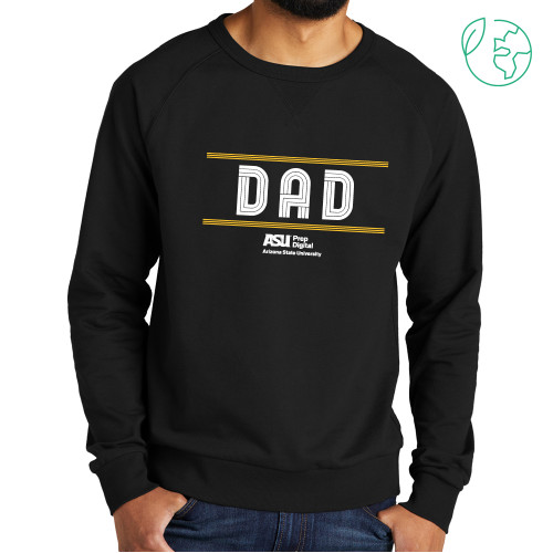  Allmade Black Organic French Terry Crewneck Sweatshirt - ASU Prep Digital Dad