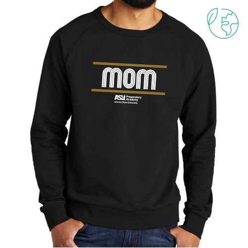  Allmade Black Organic French Terry Crewneck Sweatshirt - ASU Preparatory Academy Mom