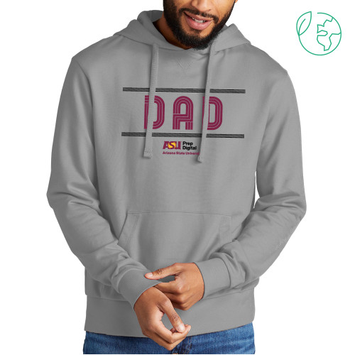  Allmade Light Grey Organic French Terry Pullover Hoodie - ASU Prep Digital Dad