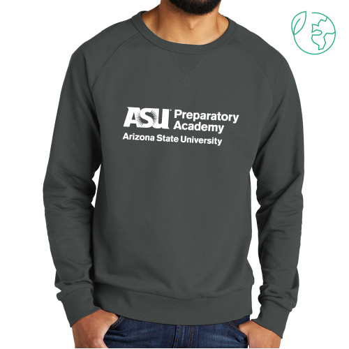  Allmade Dark Grey Organic French Terry Crewneck Sweatshirt - ASU Preparatory Academy