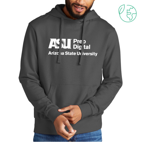  Allmade Dark Grey Organic French Terry Pullover Hoodie - ASU Prep Digital