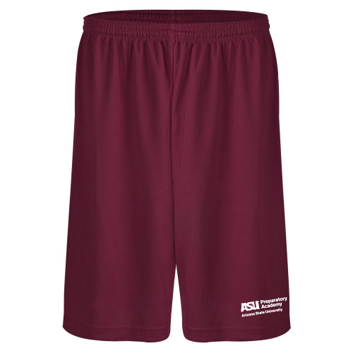  Maroon Performance Classic 9 Inch Short - ASU Preparatory Academy