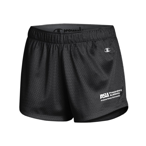  Champion Womens Black Mesh Short - ASU Preparatory Academy