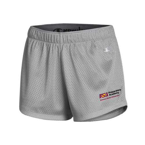  Champion Womens Grey Mesh Short - ASU Preparatory Academy