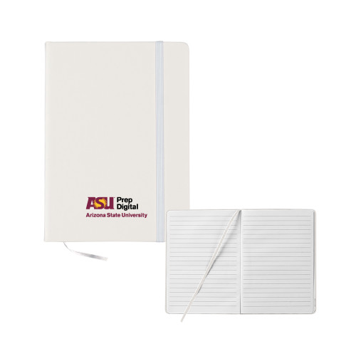  5x7 White Hard Cover Journal - ASU Prep Digital