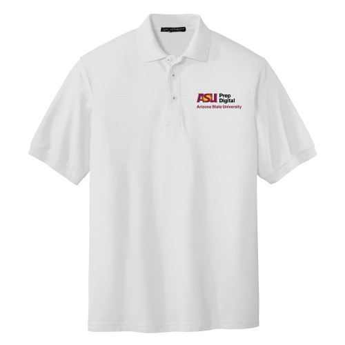  White Silk Touch Polo - ASU Prep Digital
