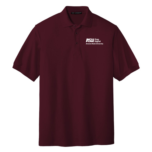 Maroon Silk Touch Polo - ASU Prep Digital
