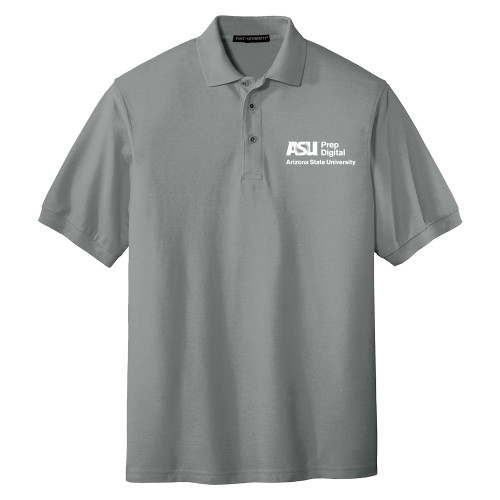  Cool Grey Silk Touch Polo - ASU Prep Digital