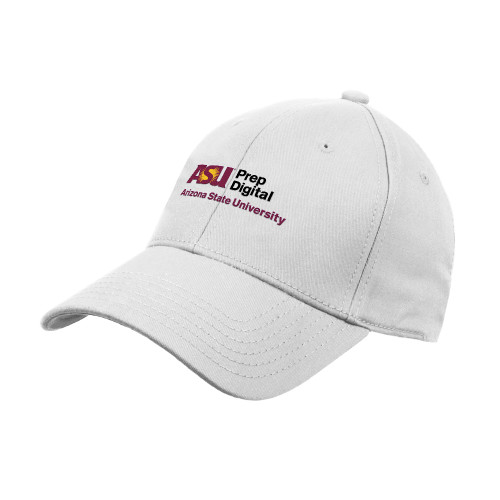  White Structured Adjustable Pro Style Hat - ASU Prep Digital