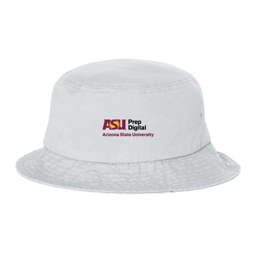  Sportsman White Bucket Hat - ASU Prep Digital