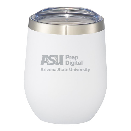  Corzo Vacuum Insulated White Cup 12oz - ASU Prep Digital Engraved