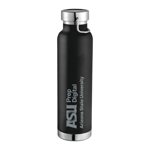  Thor Copper Vacuum Insulated Black Bottle 22oz - ASU Prep Digital Engraved