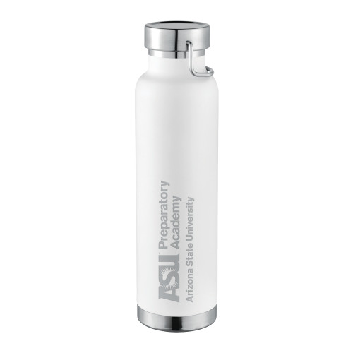 ASU Prep Thor Copper Vacuum Insulated White Bottle 22oz