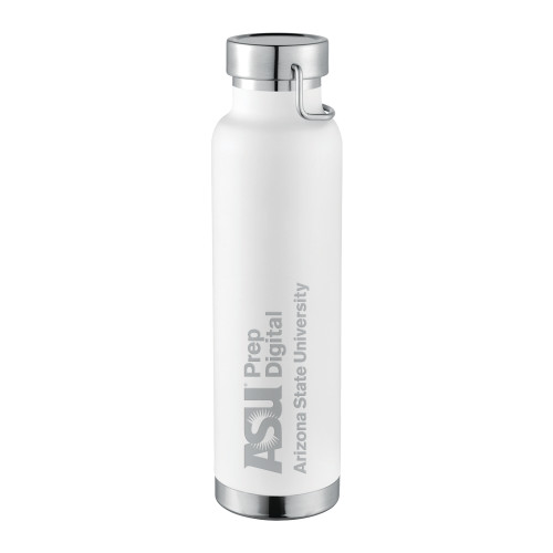  Thor Copper Vacuum Insulated White Bottle 22oz - ASU Prep Digital Engraved
