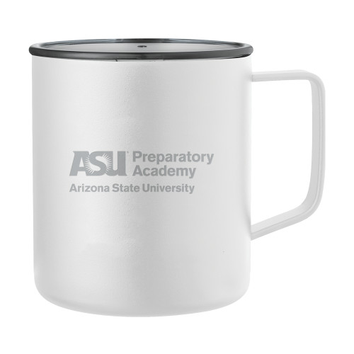  Rover Camp Vacuum Insulated White Mug 14oz - ASU Preparatory Academy Engraved