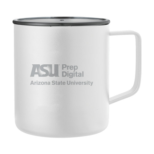 Rover Camp Vacuum Insulated White Mug 14oz - ASU Prep Digital Engraved