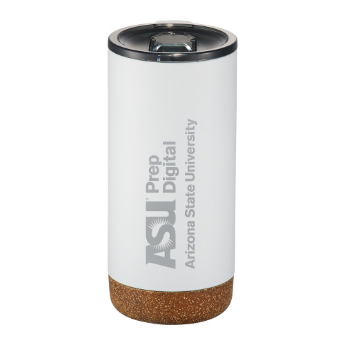  Valhalla Vacuum Insulated White Tumbler 16oz - ASU Prep Digital Engraved