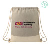 Thumbnail image for  Split Recycled Cotton Grey/Natural Drawstring Bag