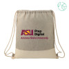 Thumbnail image for  Split Recycled Cotton Grey/Natural Drawstring Bag