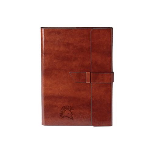  Fabrizio Junior Brown Portfolio w/Loop Closure - Official Logo Engraved