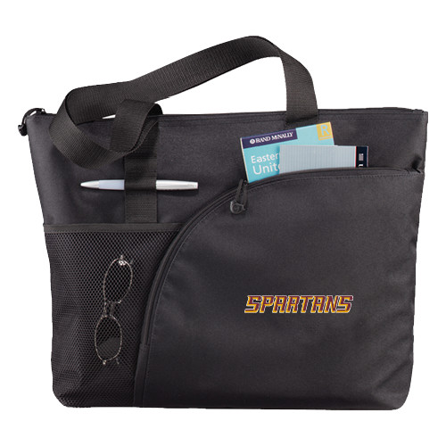  Excel Black Sport Utility Tote - Spartans Word Mark