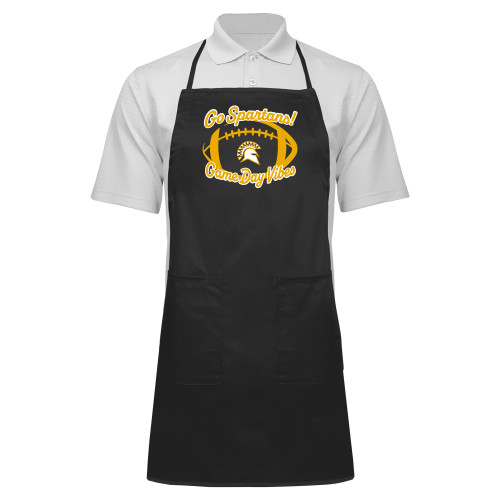  Full Length Black Apron - STAC - Game Day Vibes