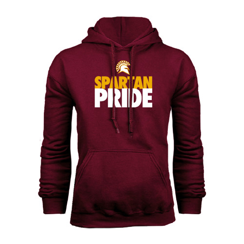  Maroon Fleece Hoodie - Spartan Pride